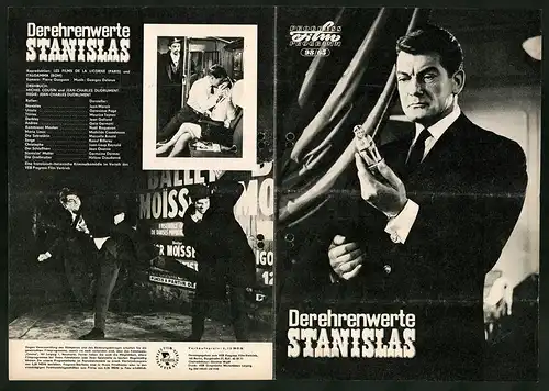 Filmprogramm PFP Nr. 98 /65, Der ehrenwerte Stanislas, Jean Marais, Geneviève Page, Regie: Jean-Charles Dudrument