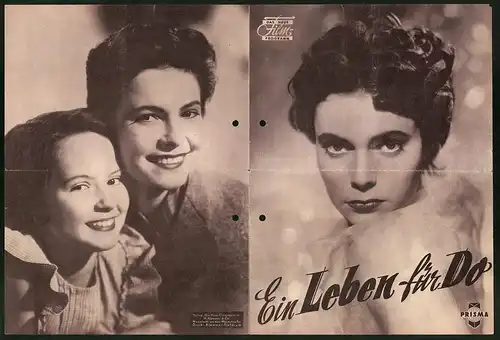 Filmprogramm DNF, Ein Leben für Do, Hans Söhnker, Paola Loew, Regie: Gustav Ucicky