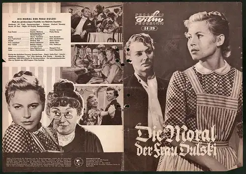 Filmprogramm PFP Nr. 34 /59, Die Moral der Frau Dulski, Zdenka Baldova, Marie Tomasova, Regie: Jiri Krejcik