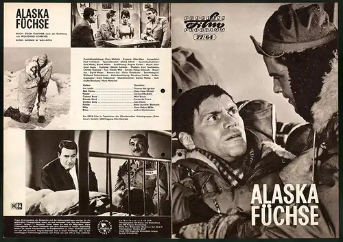 Filmprogramm PFP Nr. 77 /64, Alaska Füchse, Thomas Weisgerber, Hans-Peter Minetti, Regie: Werner W. Wallroth