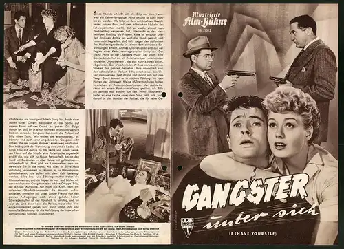 Filmprogramm IFB Nr. 1512, Gangster unter sich, Farley Granger, Shelley Winters, Regie: George Beck