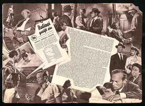 Filmprogramm IFB Nr. 2196, Polizei greift ein, Richard Widmark, Jean Peters, Regie: Samuel Fuller