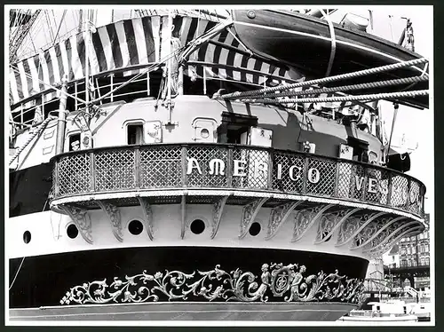 Fotografie Albin Müller, Hamburg-Altona, Schützenstrasse 61, Segelschiff Amerigo Vespucci