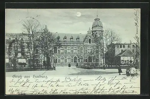 Mondschein-AK Hamburg-Harburg, Post