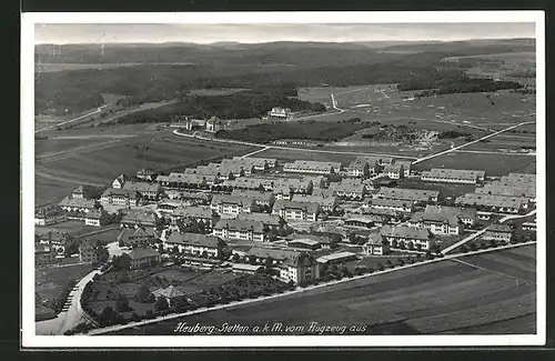 AK Heuberg-Stetten a. k. M., Ortsansicht, Fliegeraufnahme