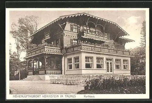 AK Königstein /Taunus, Gasthaus Kurhausim Sonnenschein