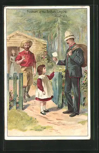 Künstler-AK Postmen of the British Empire, Australia
