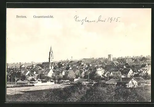 AK Bretten, Gesamtansicht mit Kirchturm