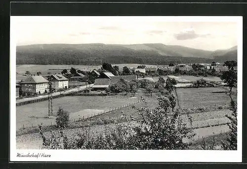 AK Münchehof /Harz, Gesamtansicht des Ortes