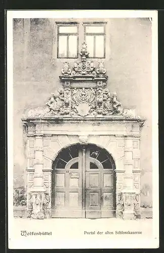 AK Wolfenbüttel, Portal der alten Schlosskaserne