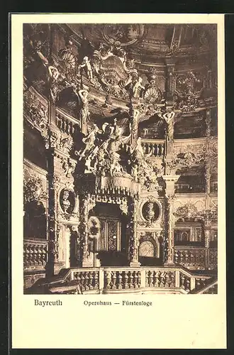 AK Bayreuth, Fürstenloge des Opernhauses