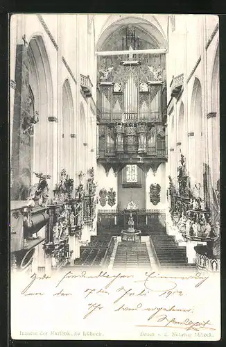 AK Lübeck, Inneres der Marienkirche