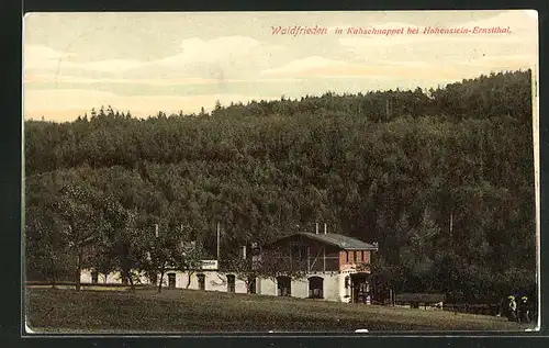 AK Kuhschnappel bei Hohenstein-Ernstthal, Café Waldfrieden