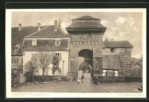 AK Maulbronn, Eingangstor vom Kloster