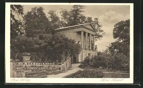AK Wörlitz, Flora-Tempel im Park