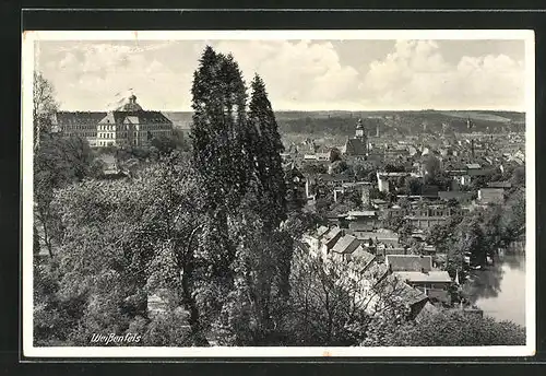 AK Weissenfels a. S., Totalansicht mit Fernblick