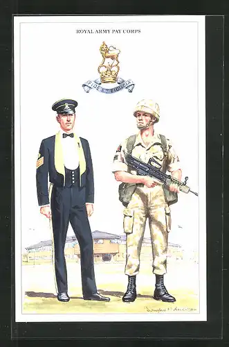 AK Royal Army Pay Corps, britische Soldaten in Uniform
