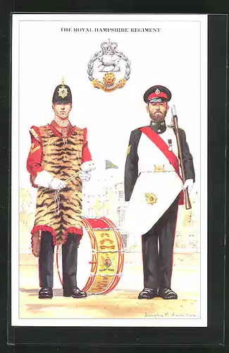 AK The Royal Hampshire Regiment, britische Soldaten in Uniform