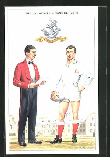 AK The Duke of Wellington`s Regiment, britische Soldaten in Uniform