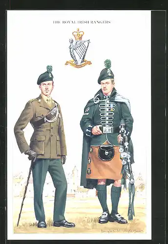 AK The Royal Irish Rangers, britische Soldaten in Uniform