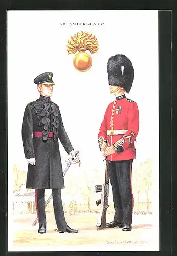 AK Grenadier Guards, britische Soldaten in Uniform