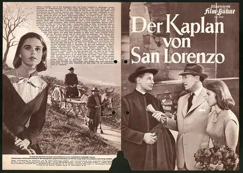 Filmprogramm IFB Nr. 1859, Der Kaplan von San Lorenzo, Willy Birgel, Dieter Borsche, Regie: Gustav Ucicky