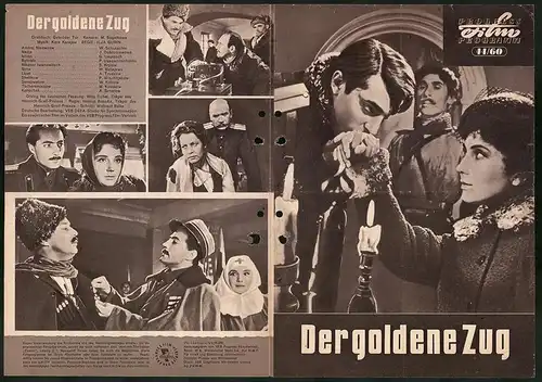 Filmprogramm PFP Nr. 44 /60, Der goldene Zug, W. Schukschin, J. Dobronrawowa, Regie: Ilja Gurin