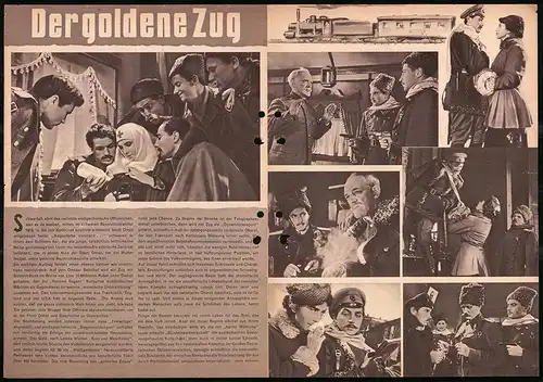 Filmprogramm PFP Nr. 44 /60, Der goldene Zug, W. Schukschin, J. Dobronrawowa, Regie: Ilja Gurin