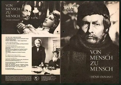 Filmprogramm PFP Nr. 45 /64, Von Mensch zu Mensch, Jean-Louis Barrault, Bernard Blier, Regie: Christian-Jaque