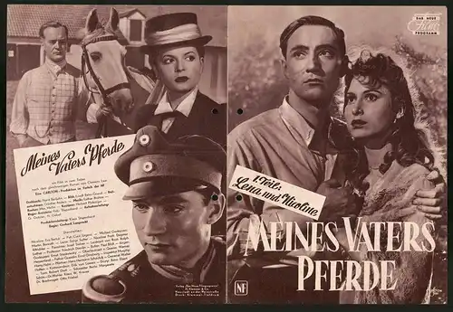 Filmprogramm DNF, Meines Vaters Pferde - 1. Teil, Eva Bartok, Curd Jürgens, Regie: Gerhard Lamprecht