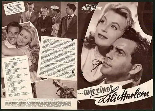 Filmprogramm IFB Nr. 3416, ...wie einst Lili Marleen, Adrian Hoven, Marianne Hold, Regie: Paul Verhoeven