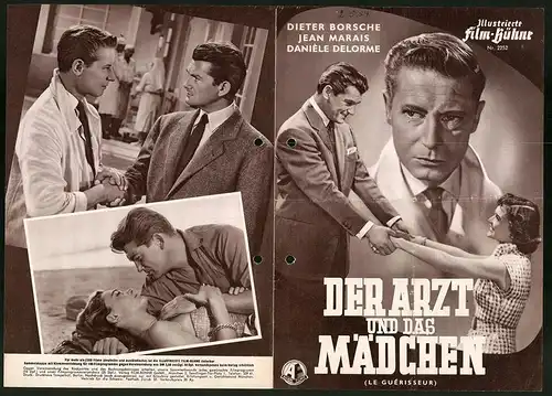 Filmprogramm IFB Nr. 2252, Der Arzt und das Mädchen, Dieter Borsche, Jean Marais, Regie: Yves Ciampi