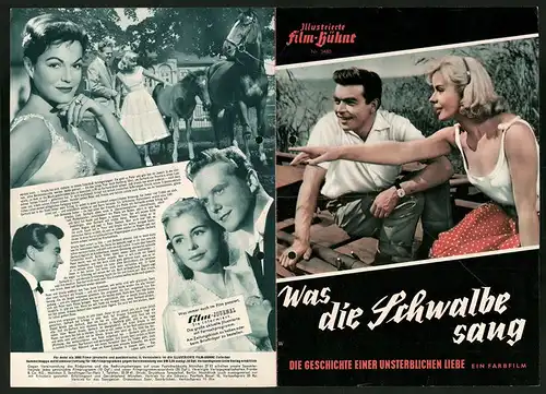Filmprogramm IFB Nr. 3480, Was die Schwalbe sang, Maj Britt Nilsson, Alice Treff, Regie: Geza von Bolvary
