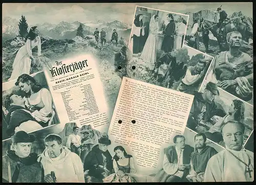 Filmprogramm IFB Nr. 2010, Der Klosterjäger, Paul Hartmann, Erich Auer, Regie: Harald Reinl