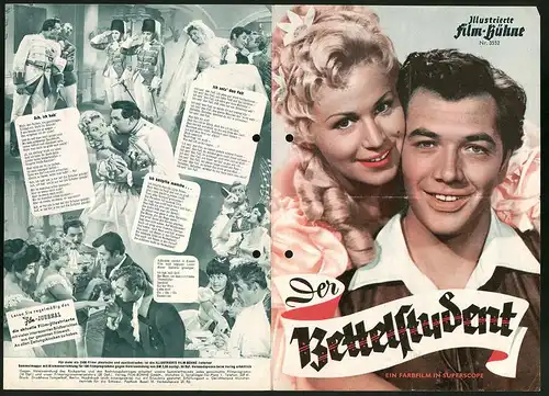 Filmprogramm IFB Nr. 3552, Der Bettelstudent, Gerhard Riedmann, Waltraut Haas, Regie: Werner Jacobs