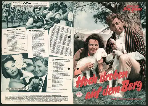 Filmprogramm IFB Nr. 3810, Hoch droben auf dem Berg, Gerhard Riedmann, Margot Hielscher, Regie: Geza von Bolvary