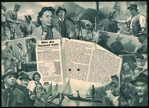 Filmprogramm IFB Nr. 3699, Wer die Heimat liebt, Hermann Erhardt, Christl Erber, Regie: Alfred Solm