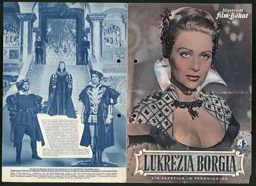 Filmprogramm IFB Nr. 2163, Lukrezia Borgia, Martine Carol, Pedro Armendariz, Regie: Christian-Jaque