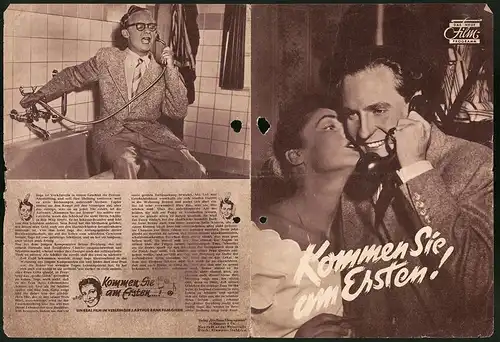 Filmprogramm DNF, Kommen Sie am Ersten!, Hannelore Schroth, Günther Lüders, Regie: Erich Engel