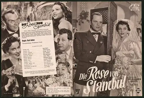 Filmprogramm DNF, Die Rose von Stambul, Inge Egger, Albert Lieven, Regie: Karl Anton