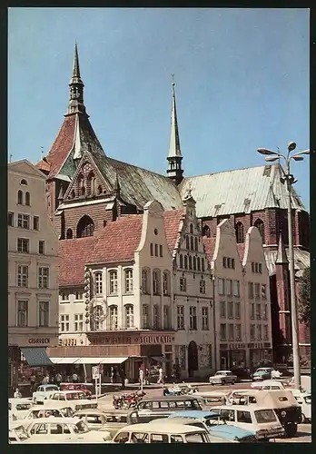 Fotografie unbekannter Fotograf, Ansicht Rostock, Souvenir - und Cigarren-Laden in der Innenstadt