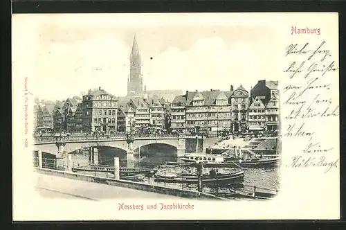 AK Hamburg, Messberg und Jacobikirche