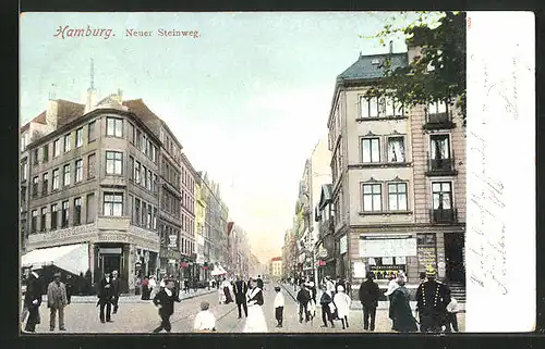 AK Hamburg-Neustadt, J. C. Meyer`s Gasthof, Neuer Steinweg