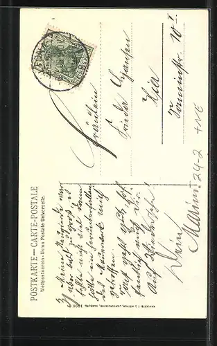 AK Hamburg-Neustadt, Brand der Michaeliskirche 3. Juli 1906