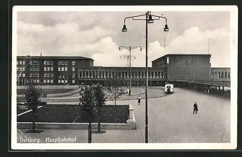 AK Duisburg, Hauptbahnhof und Auto