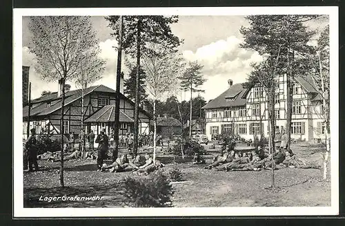AK Grafenwöhr, Lager mit Soldaten