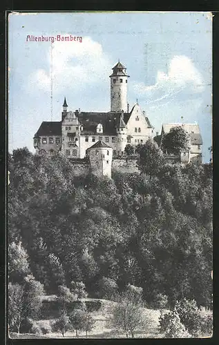 AK Altenburg-Bamberg, Burg aus der Vogelschau