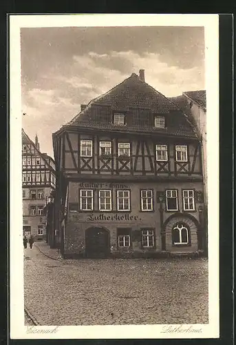AK Eisenach, Gasthaus Luterkeller im Lutherhaus