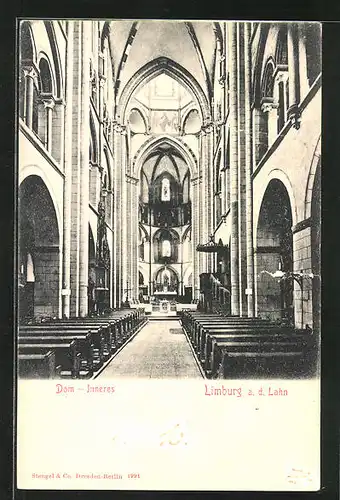 AK Limburg a. d. Lahn, Dom mit Innenansicht