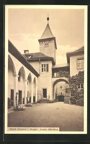 AK Gernsbach /Murgtal, Innerer Schlosshof von Schloss Eberstein